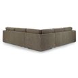 Naples Mocha Fabric Large Corner Sofa thumbnail 4