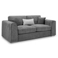 Naples Grey Fabric 3 Seater Sofa thumbnail 2