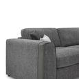 Naples Grey Fabric 3 Seater Sofa thumbnail 3