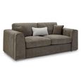 Naples Mocha Fabric 3 Seater Sofa thumbnail 2