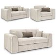 Naples Beige Fabric 3+2+1 Seater Sofa Set thumbnail 2