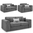 Naples Grey Fabric 3+2+1 Seater Sofa Set thumbnail 2
