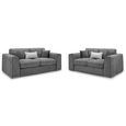 Naples Grey Fabric 3+2 Seater Sofa Set thumbnail 2