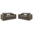 Naples Mocha Fabric 3+2 Seater Sofa Set thumbnail 2