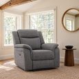 Galaxy Tech Grey Fabric Armchair thumbnail