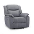 Galaxy Tech Grey Fabric Armchair thumbnail 3
