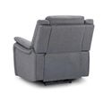 Galaxy Tech Grey Fabric Armchair thumbnail 4