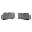 Galaxy Tech Grey Fabric 3+2 Seater Sofa Set thumbnail 4