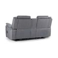 Galaxy Tech Grey Fabric 2 Seater Sofa thumbnail 4