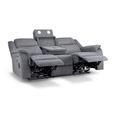 Galaxy Tech Grey Fabric 3 Seater Sofa thumbnail 2