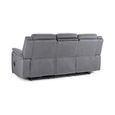 Galaxy Tech Grey Fabric 3 Seater Sofa thumbnail 4