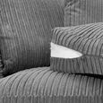 Harley Jumbo Grey Fabric LHF Corner Sofa thumbnail 5