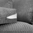 Harley Jumbo Grey Fabric RHF Corner Sofa thumbnail 5