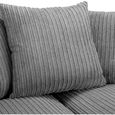Harley Jumbo Grey Fabric 2 Seater Sofa thumbnail 5