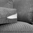 Harley Jumbo Grey Fabric 3 Seater Sofa thumbnail 5