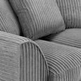 Harley Jumbo Grey Fabric 3+2 Seater Sofa Set thumbnail 3