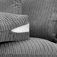 Harley Jumbo Grey Fabric 3+2 Seater Sofa Set thumbnail 4