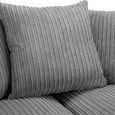 Harley Jumbo Grey Fabric 3+2 Seater Sofa Set thumbnail 5
