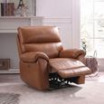 Clearance - Rocco Armchair - Power Recliner - Saddle Leather - FSS17573
