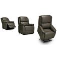 Palermo Lift and Rise Power Grey Leather Recliner Sofa Armchair thumbnail 2