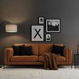Aswan Cognac Tan Leather 3 Seater Sofa