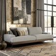 Mycerinos Modern Grey Fabric 3 Seater Sofa thumbnail