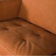 Aswan Cognac Tan Leather 3 Seater Sofa thumbnail 5