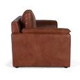 Himalaya Cognac Brown Leather 3 Seater Sofa thumbnail 3