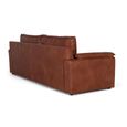 Himalaya Cognac Brown Leather 3 Seater Sofa thumbnail 4