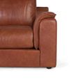 Himalaya Cognac Brown Leather 3 Seater Sofa thumbnail 5