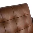 Kefren Cognac Brown Leather 3 Seater Sofa thumbnail 4