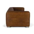 Keops Vintage Cognac Brown Leather 3 Seater Sofa thumbnail 3