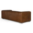 Keops Vintage Cognac Brown Leather 3 Seater Sofa thumbnail 4