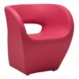 Aldo Armchair - Hot Pink Faux Leather