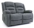 Alva Electric Recliner Sofa - Graphite Fabric - 2 Seater