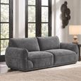 Angelo Grey Fabric 3 Seater Sofa thumbnail