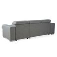 Artemis Universal Corner Sofa Bed - Grey Fabric - Pull Out