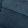 Clearance - Augusta Electric Recliner Sofa - 3 Seater - Ancona Blue Fabric