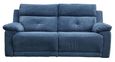 Clearance - Augusta Electric Recliner Sofa - 3 Seater - Ancona Blue Fabric