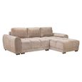 Azzuro Universal Corner Sofa Bed - Mocha - Storage