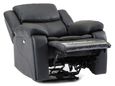 Berlin Recliner Armchair - Black Leather