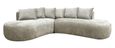 Cassie Sand Fabric 4 Seater Corner Sofa
