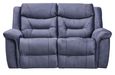 Dudley Silvano Recliner Sofa - 2 Seater - Blue Fabric