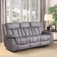 Dylan Electric Recliner Sofa - 3 Seater - Grey Fabric