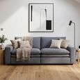 Florence Cloud Electric Recliner Sofa Bed - Grey Fabric - 2 Seater - Pull Out