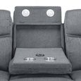 Galaxy Sofa - Tech Grey Fabric - 3 Seater