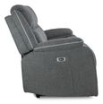 Harald Electric Recliner Sofa - Graphite Fabric - 3 Seater