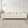 Jacob Sofa - Natural Fabric - 4 Seater