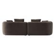Wicklow Sofa - Brown Velvet Fabric - 4 Seater