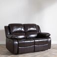 Clearance - London Electric Recliner Sofa - 2 Seater - Burgundy Leather